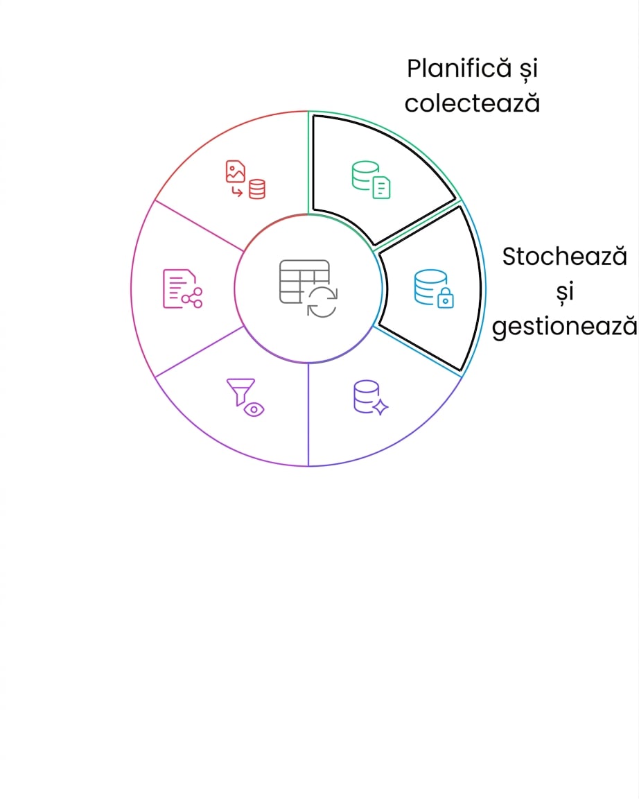 ciclul de viață al datelor – stocare și gestionare