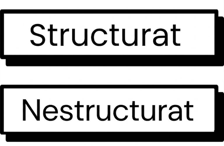 Date nestructurate sau structurate