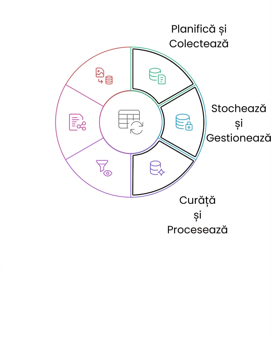 ciclul de viață al datelor – curățare și procesare