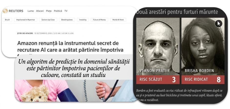 Colaj de știri despre discriminarea algoritmilor IA
