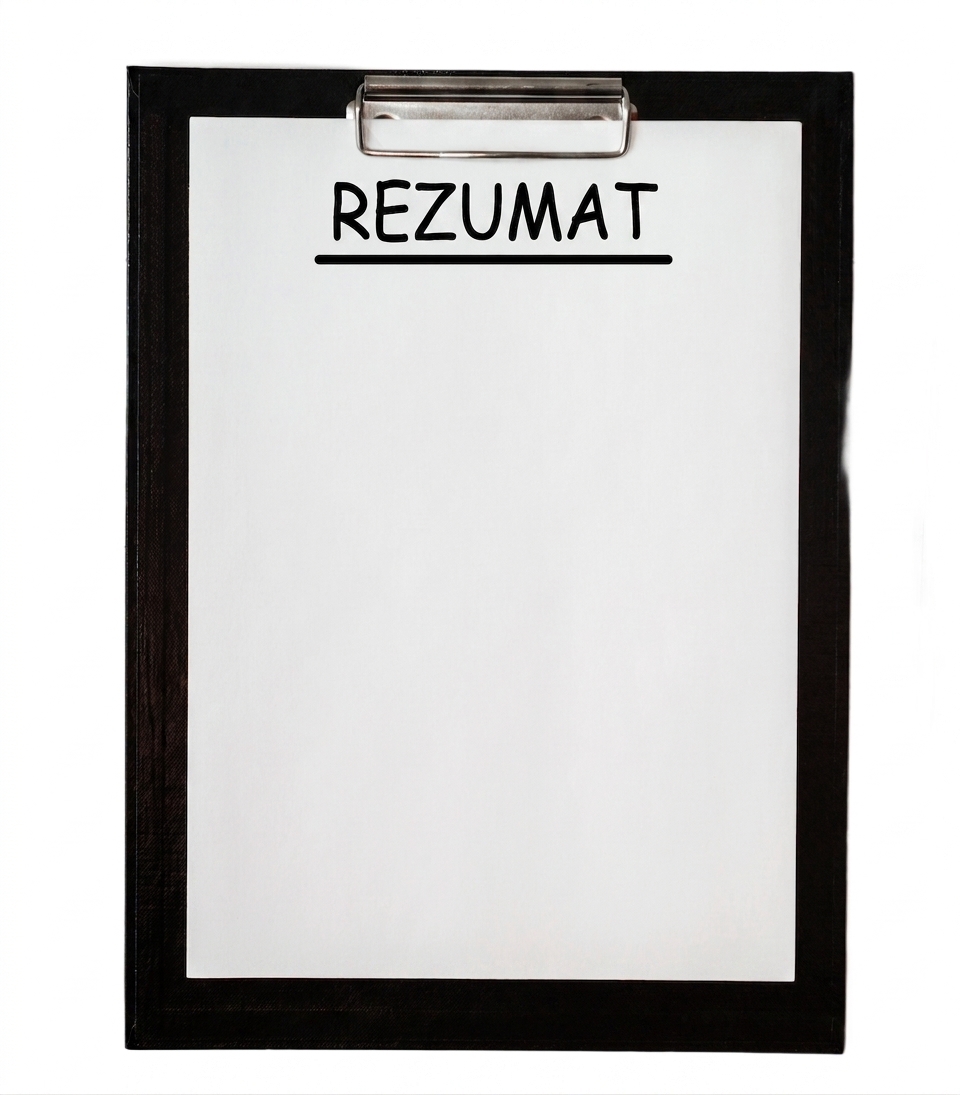 O clipboard cu un rezumat.