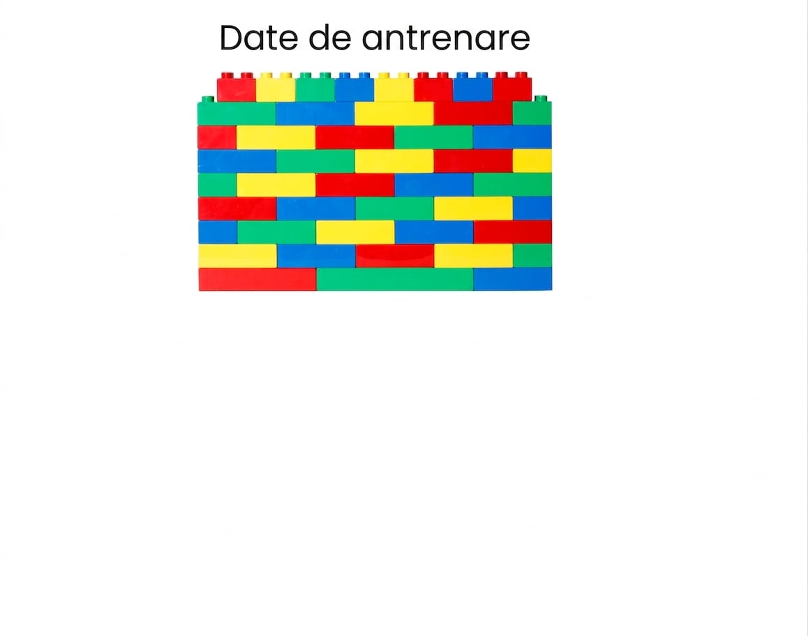Zidul din blocuri a fost etichetat ca date de antrenament.