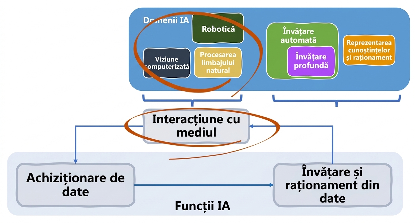 Funcții AI și domenii implicate