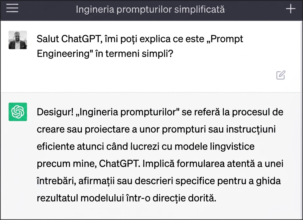 Interogare ChatGPT