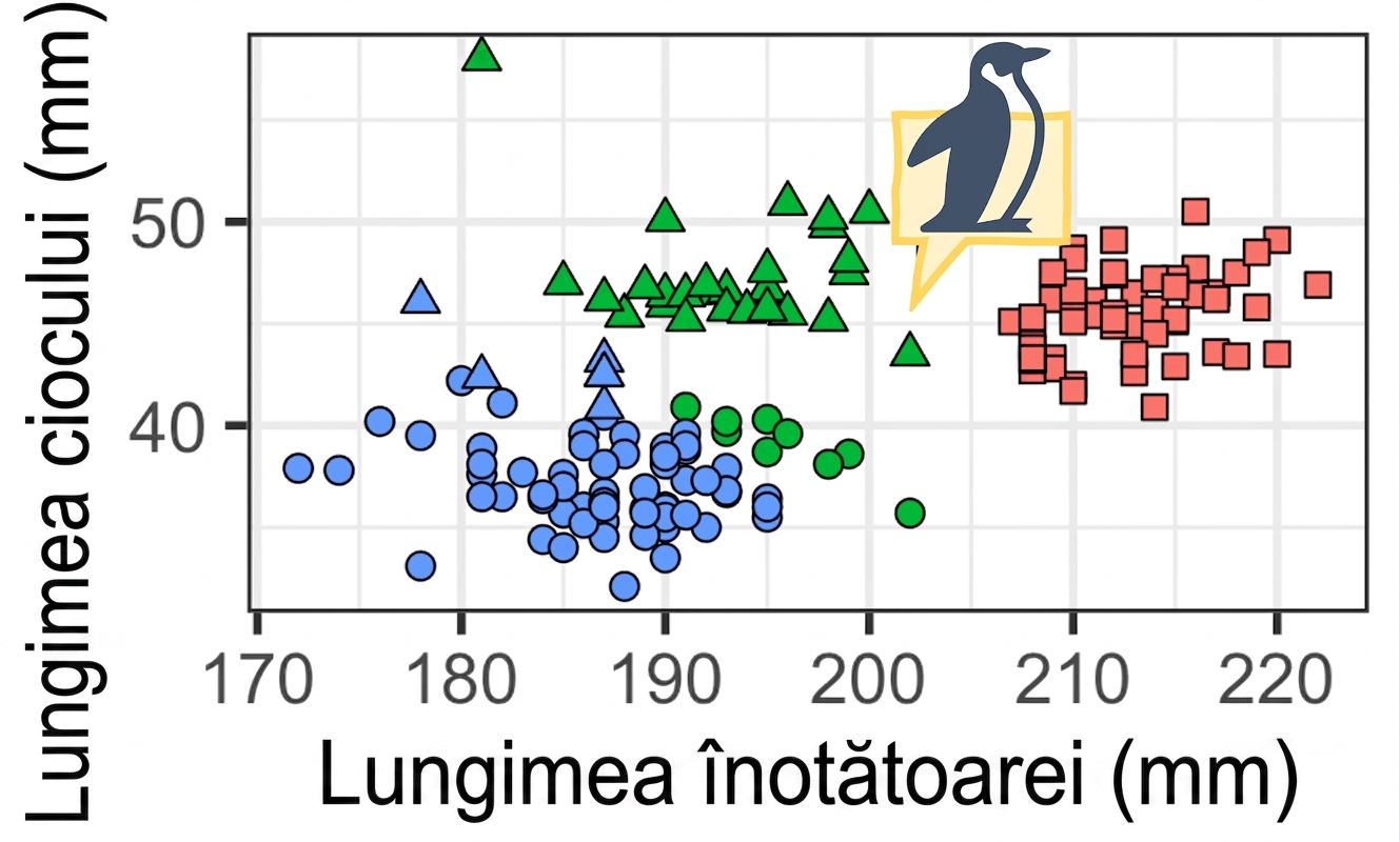 Clustering pe datele despre pinguini