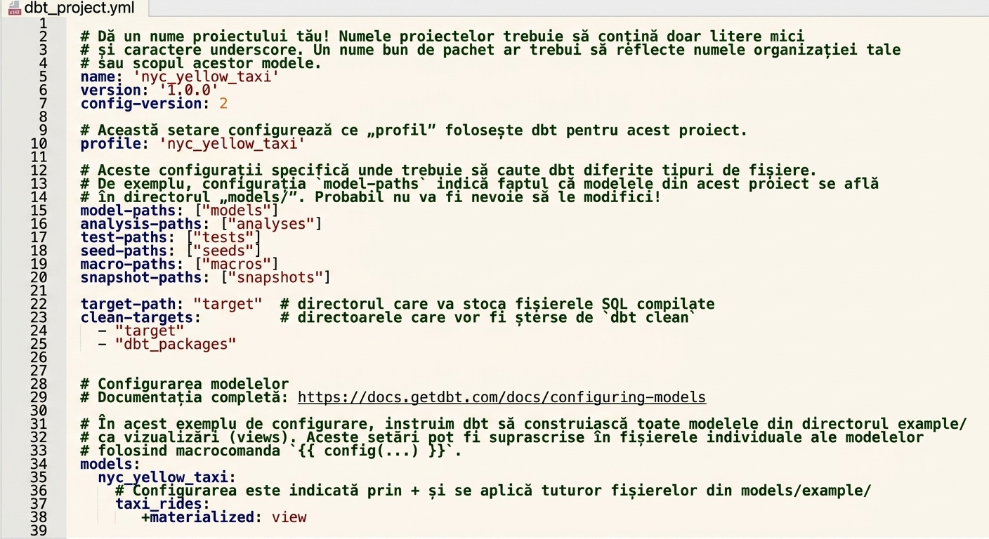 Exemplu dbt_project.yml
