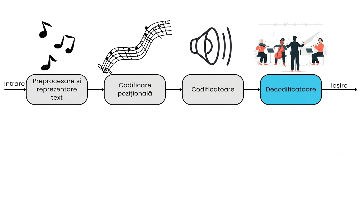 Componenta decoder a unui transformer