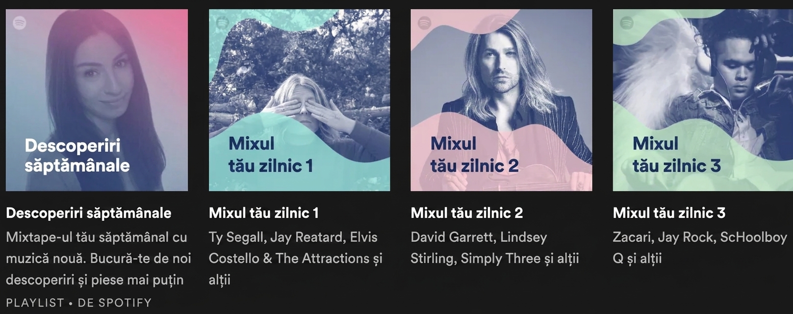 Imagine cu o aplicație muzicală cu recomandări bazate pe IA