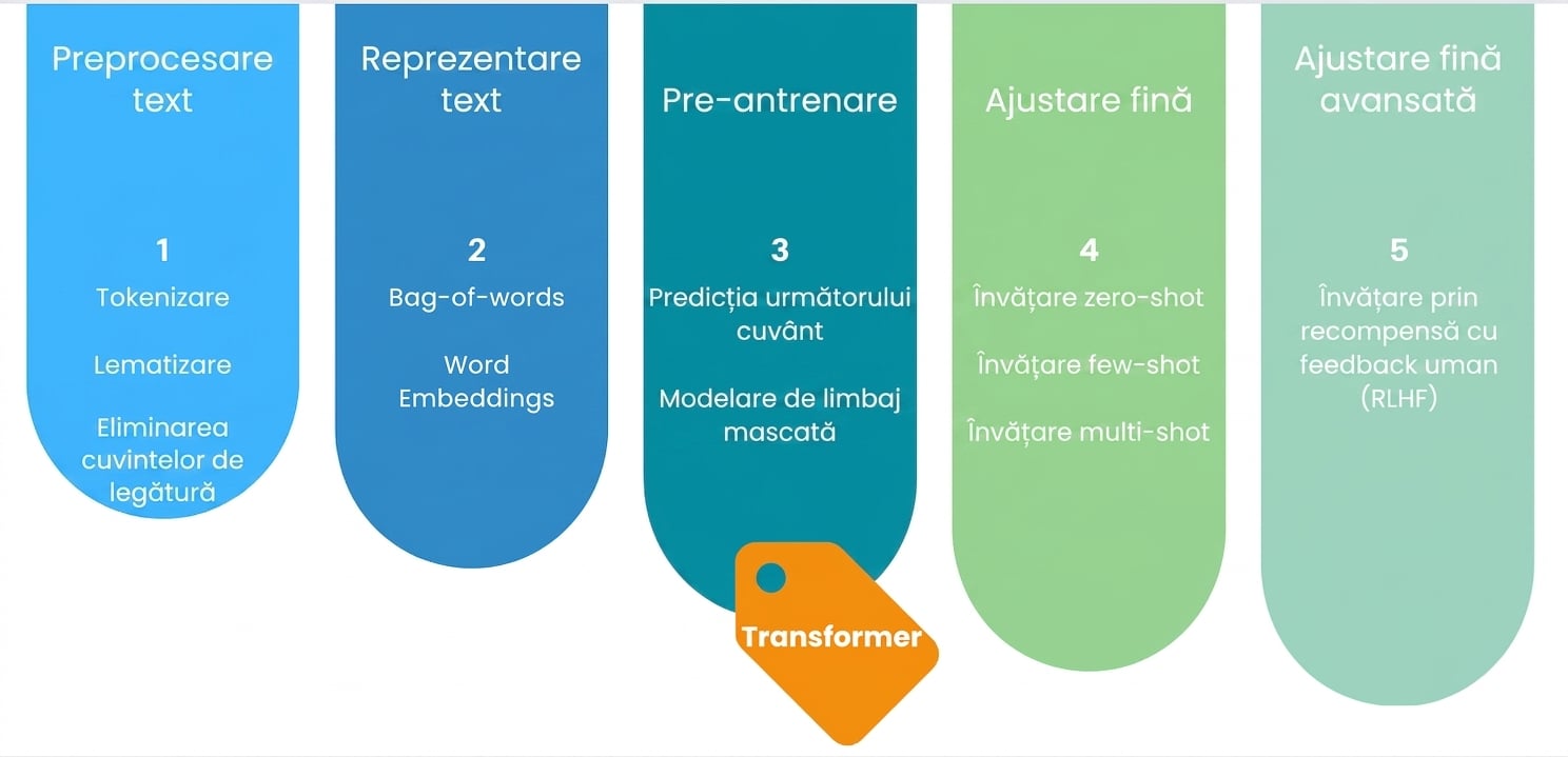 Procesul complet de antrenare a unui LLM