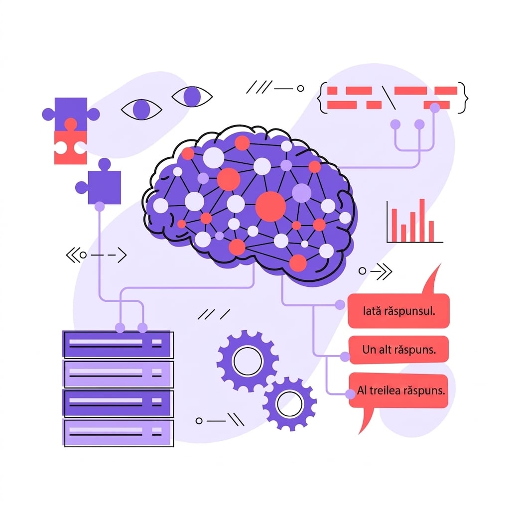 Ilustrație simbolizând un model de deep learning