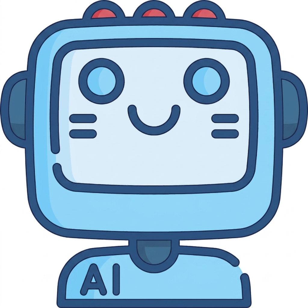 Pictograma unui robot simpatic.