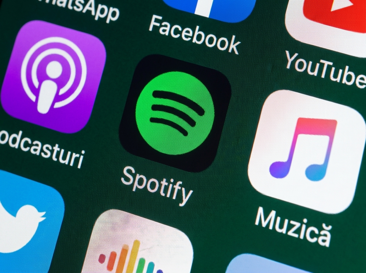 Imaginea logo-ului Spotify.