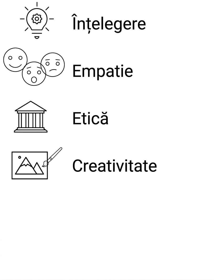 Înțelegere. Empatie. Etică. Creativitate.