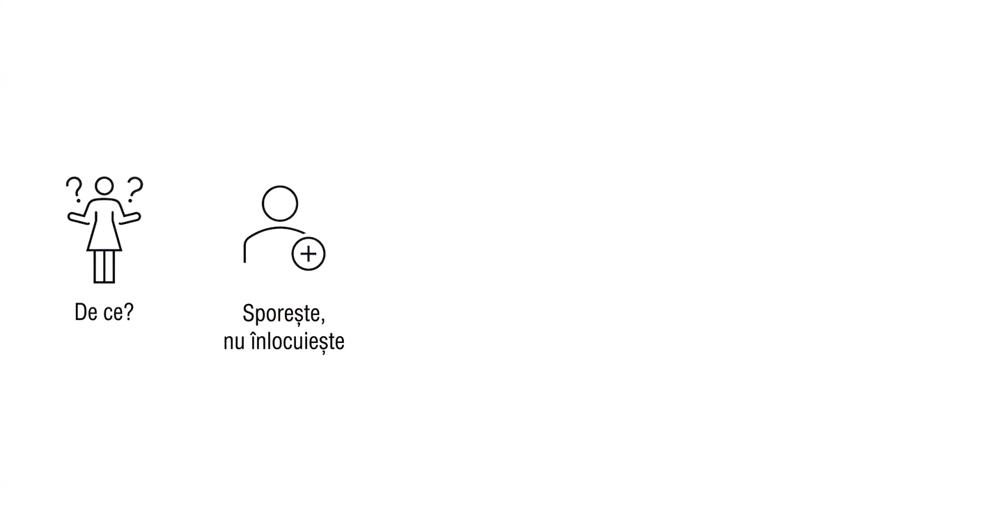 De ce? Augmentare, nu înlocuire.