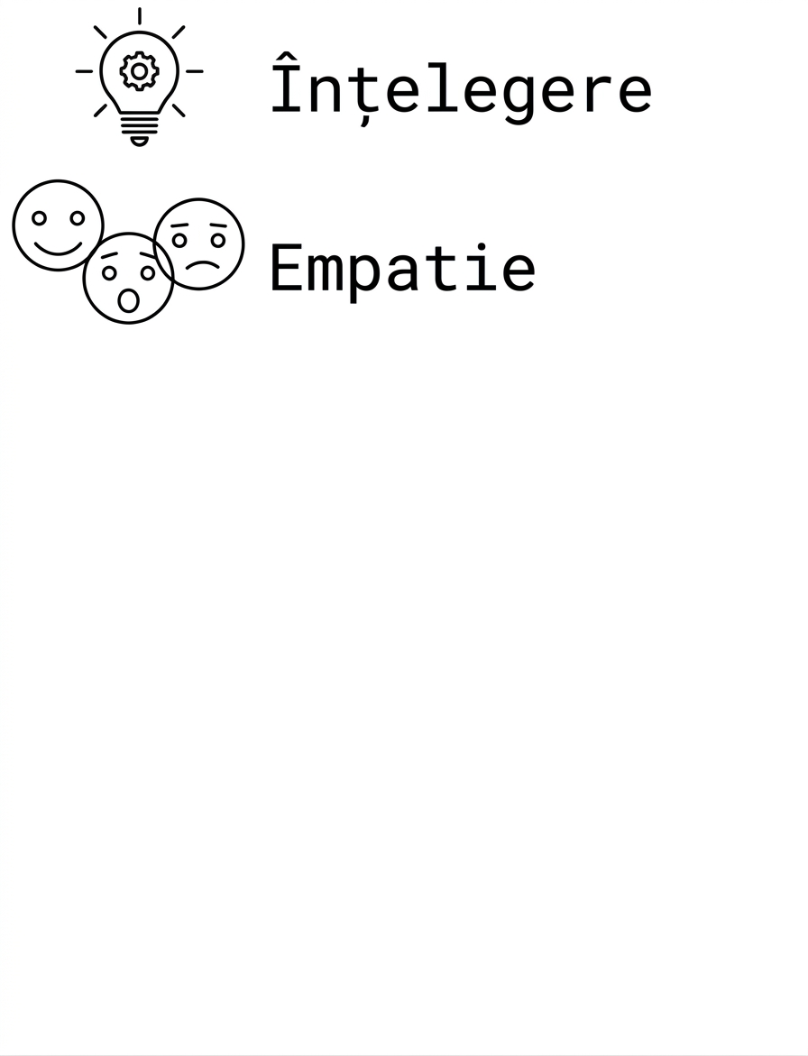 Înțelegere. Empatie.