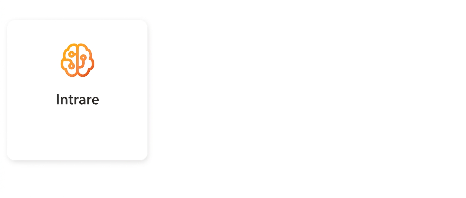 Un creier cu cuvântul „Intrare".