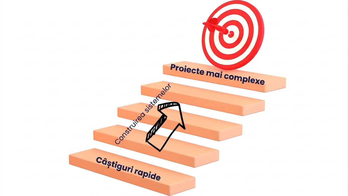 Câștiguri rapide înaintea proiectelor complexe