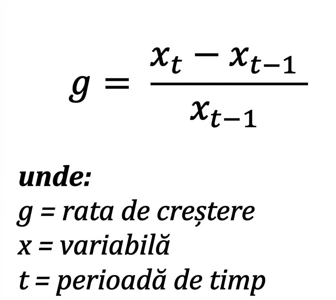 Formula ratei de creștere