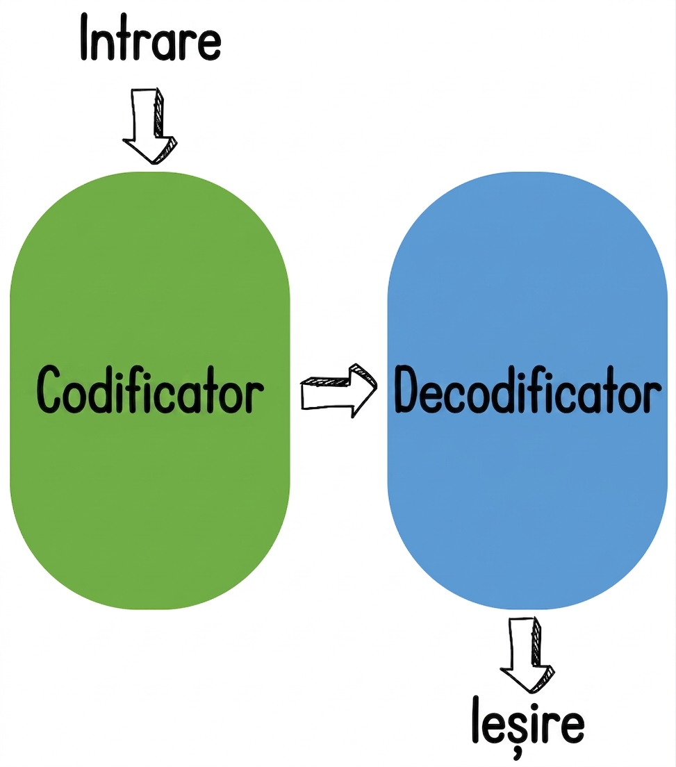 Ilustrație encoder-decoder