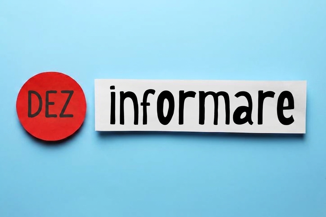 Imagine cu cuvântul dezinformare