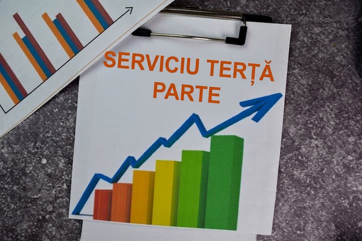 Imagine cu textul „Serviciu Terț" pe o planșetă