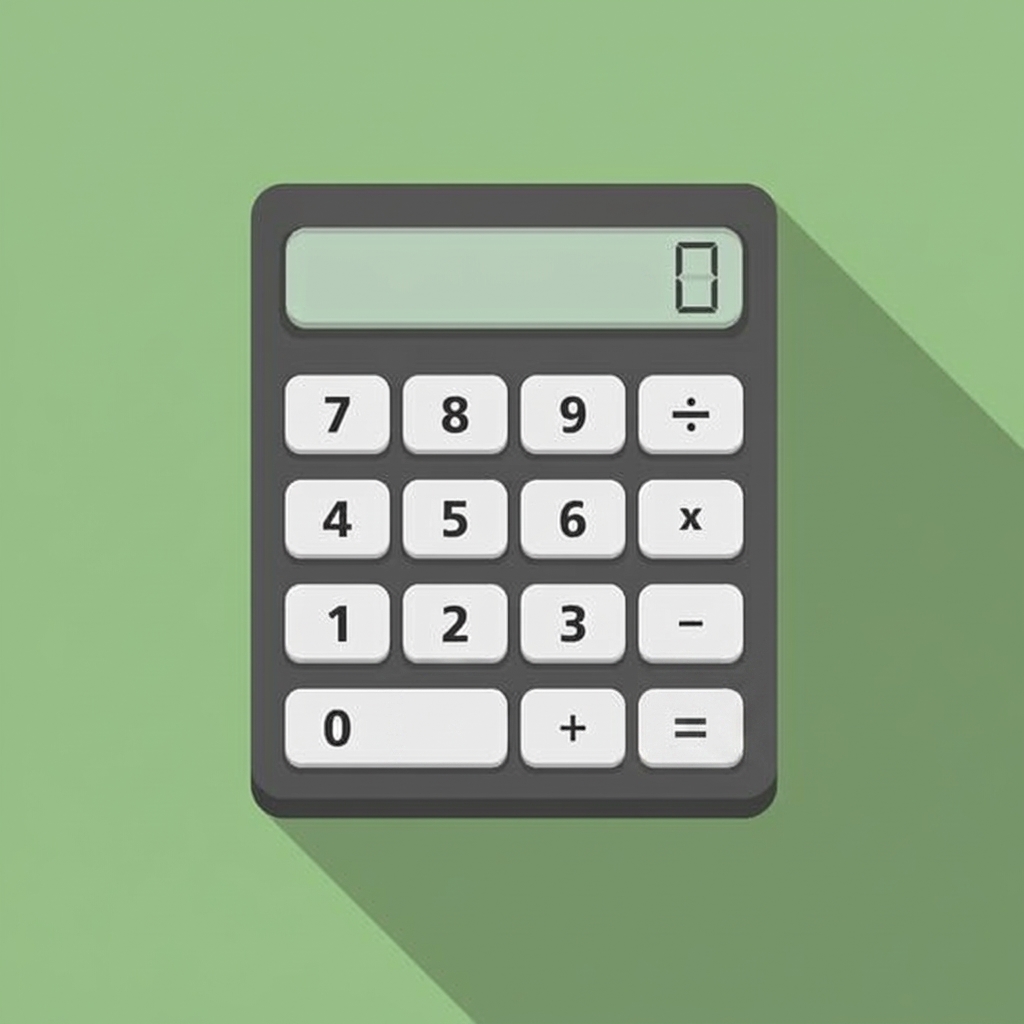 Ilustrație cu un calculator