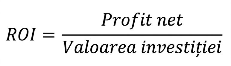 formula rentabilității investiției
