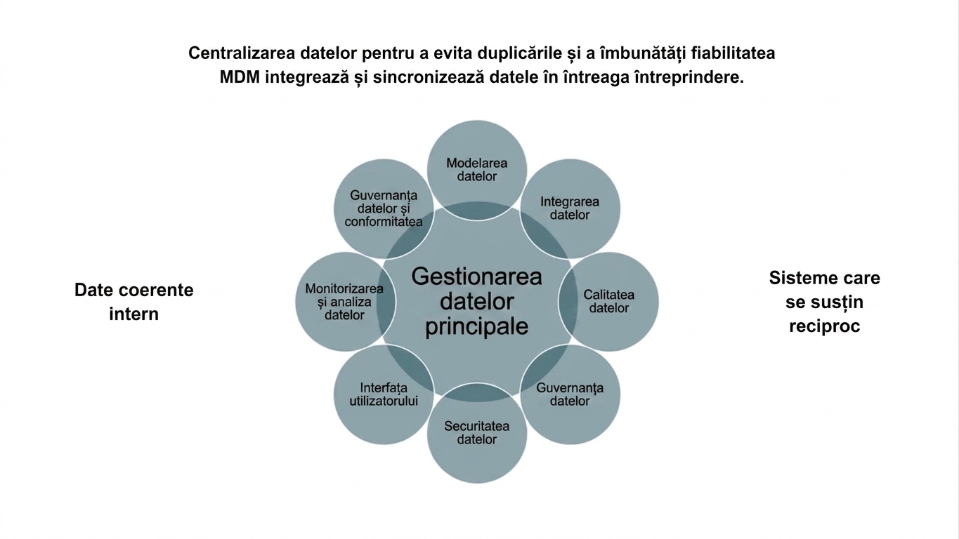Aspectele MDM reprezentate pe o roată