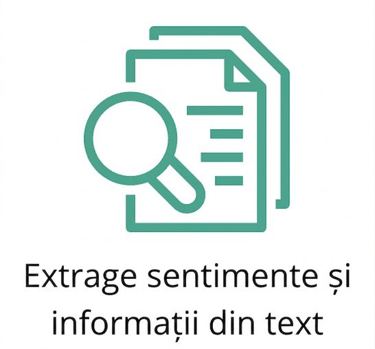 Pictogramă reprezentând extragerea sentimentelor din text.