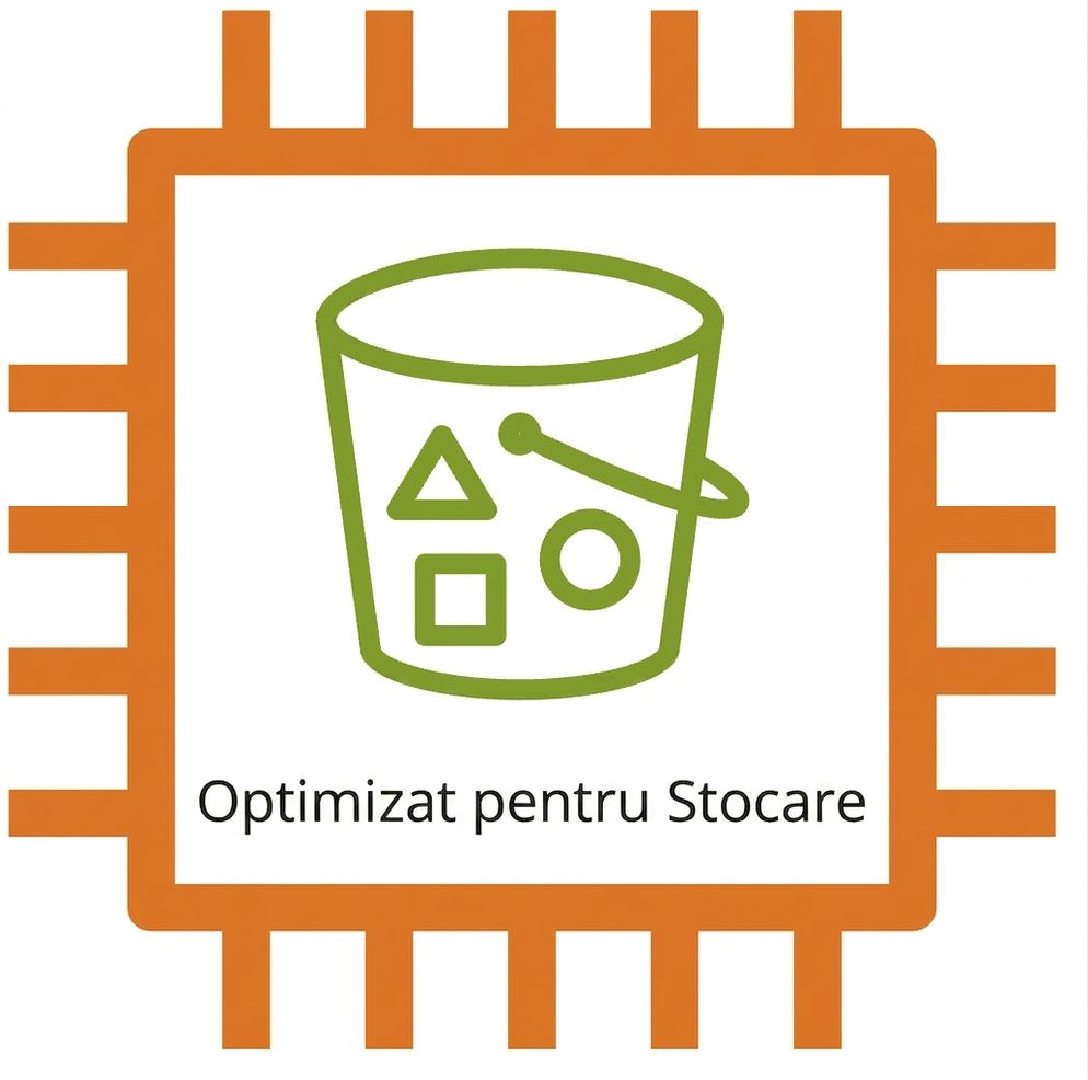 Pictogramă instanță EC2 optimizată pentru stocare.