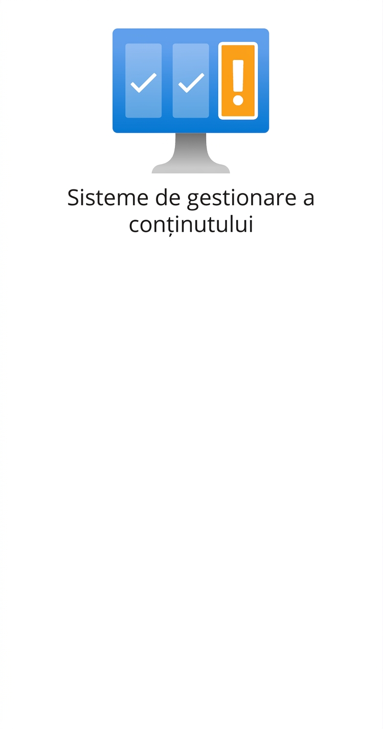 O pictogramă reprezentând sisteme de gestionare a conținutului.