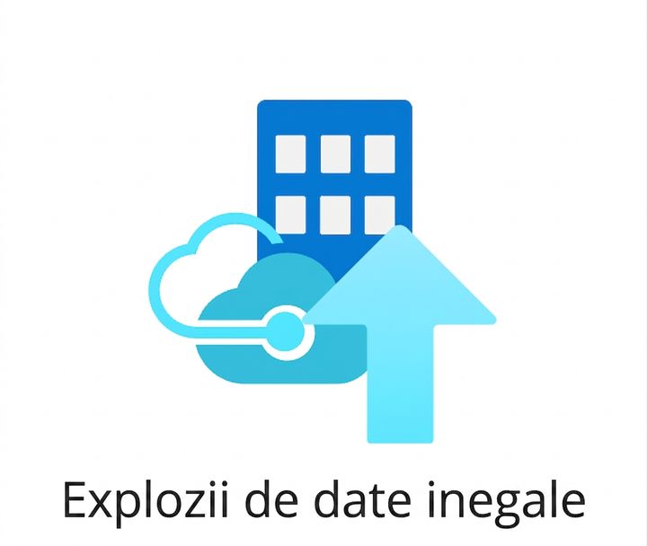 O pictogramă reprezentând rafale neuniforme de date.