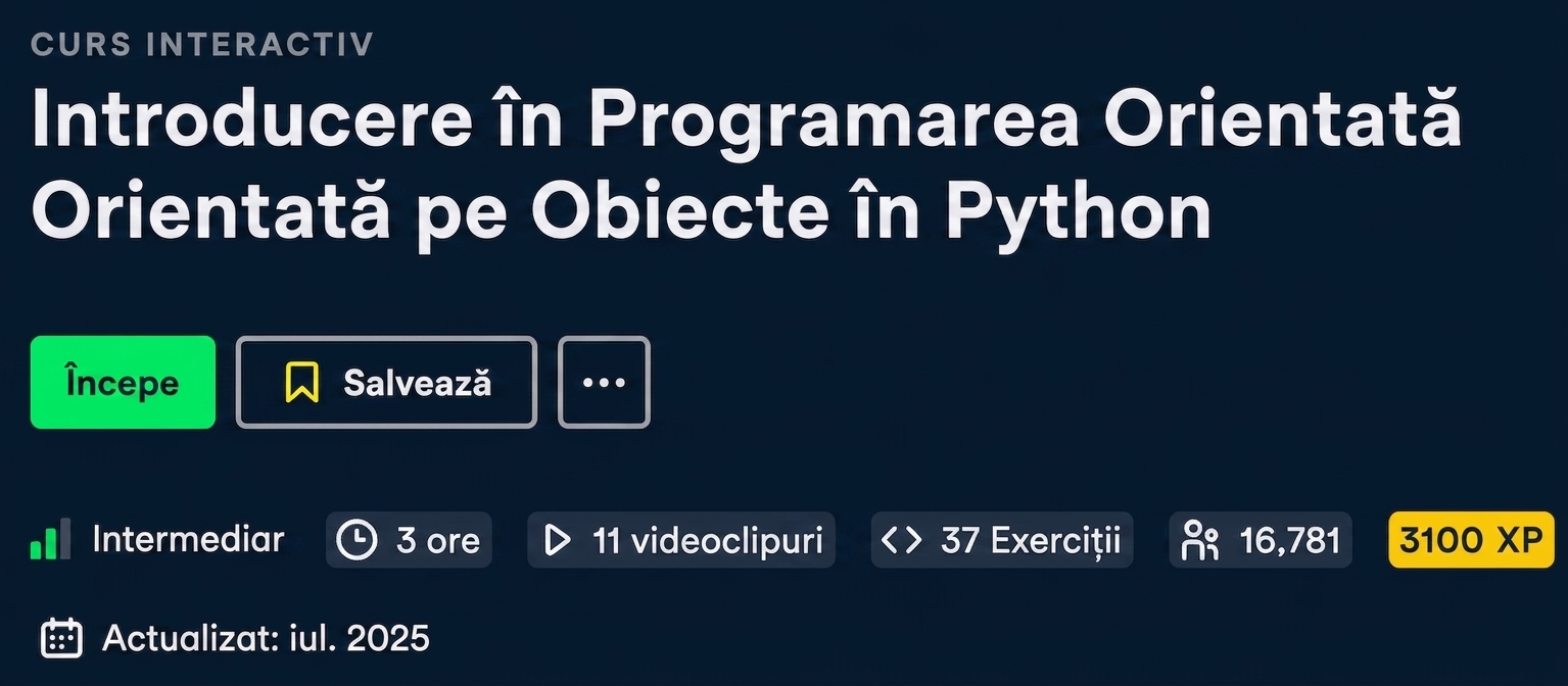 Introducere în programarea orientată pe obiecte