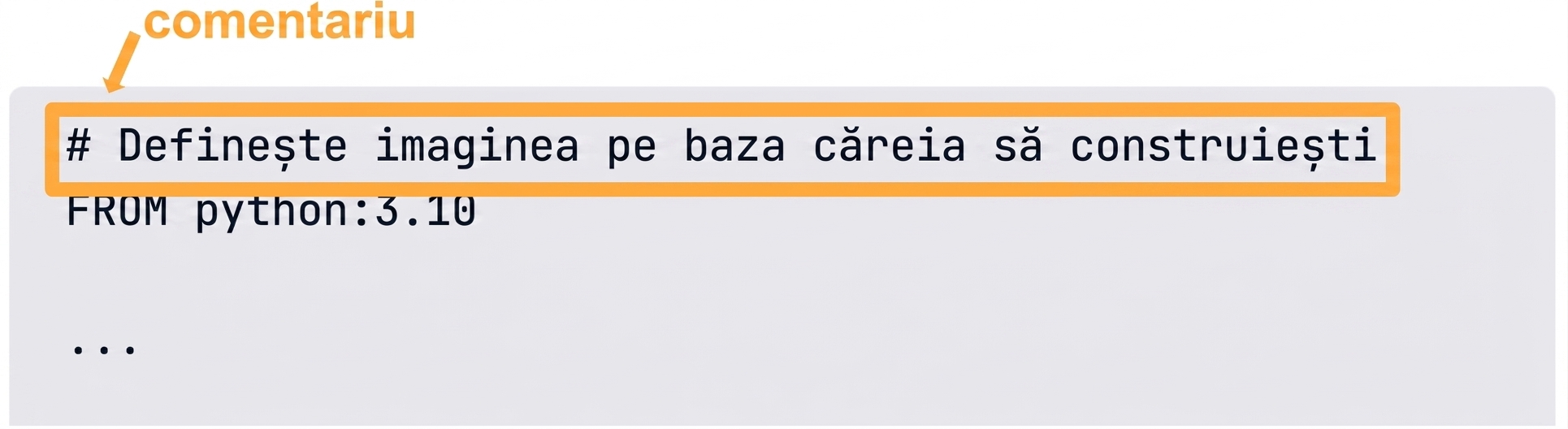 Dockerfile - Comentariu