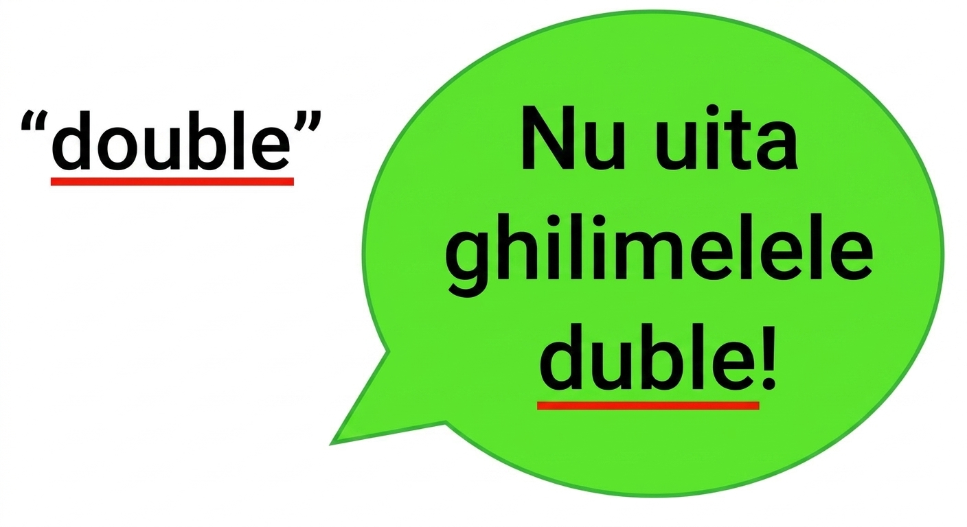 Nu uitați să folosiți ghilimele duble