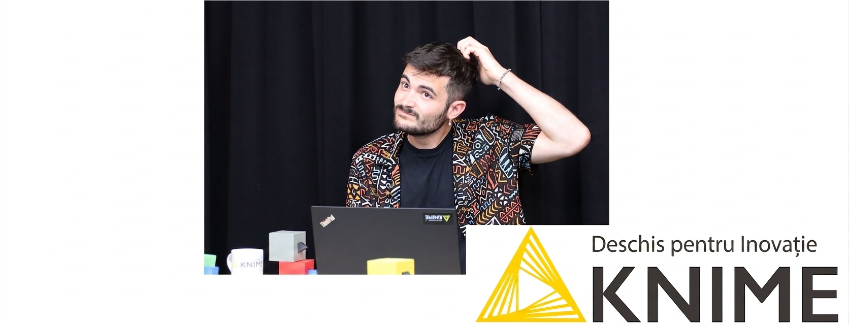 Instructor și logo KNIME