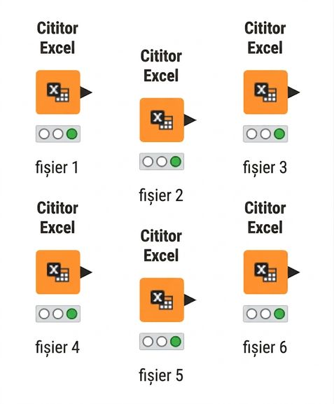 Noduri multiple Excel Reader