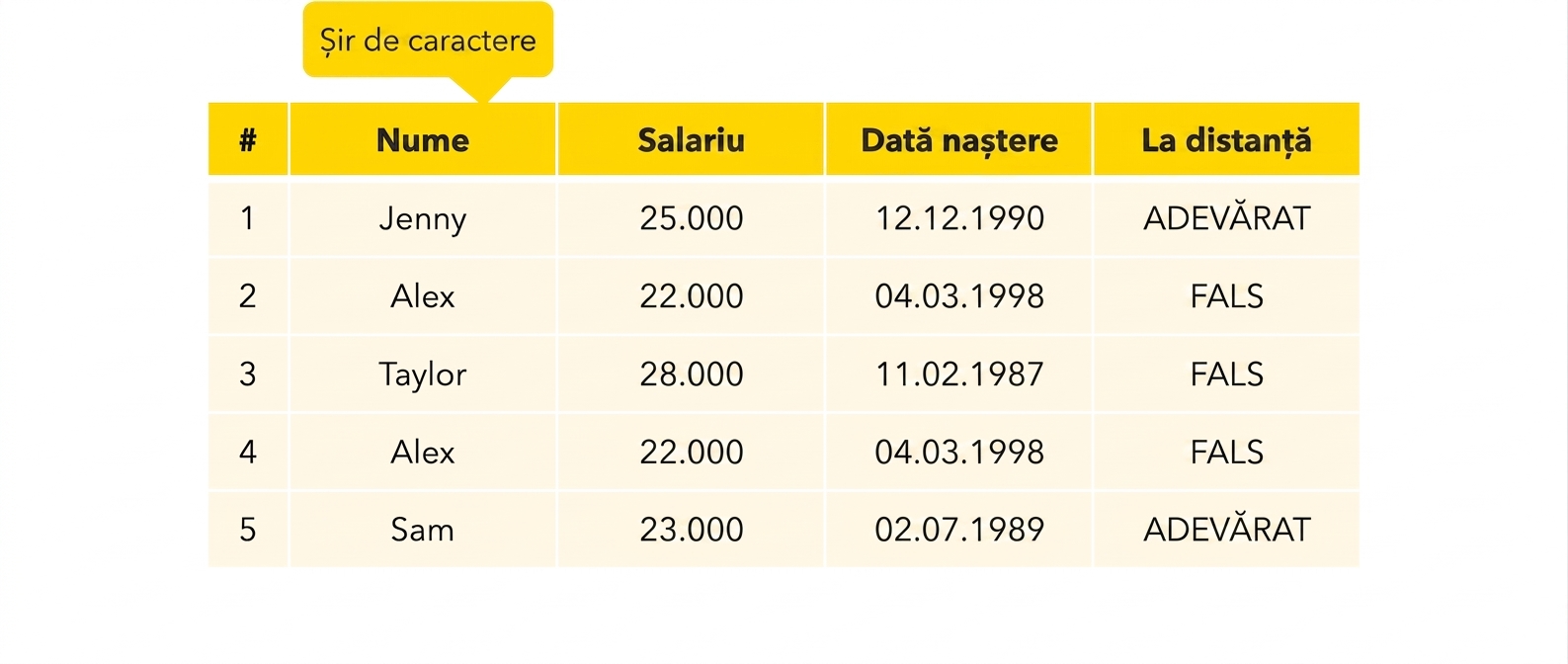 Tip șir de caractere