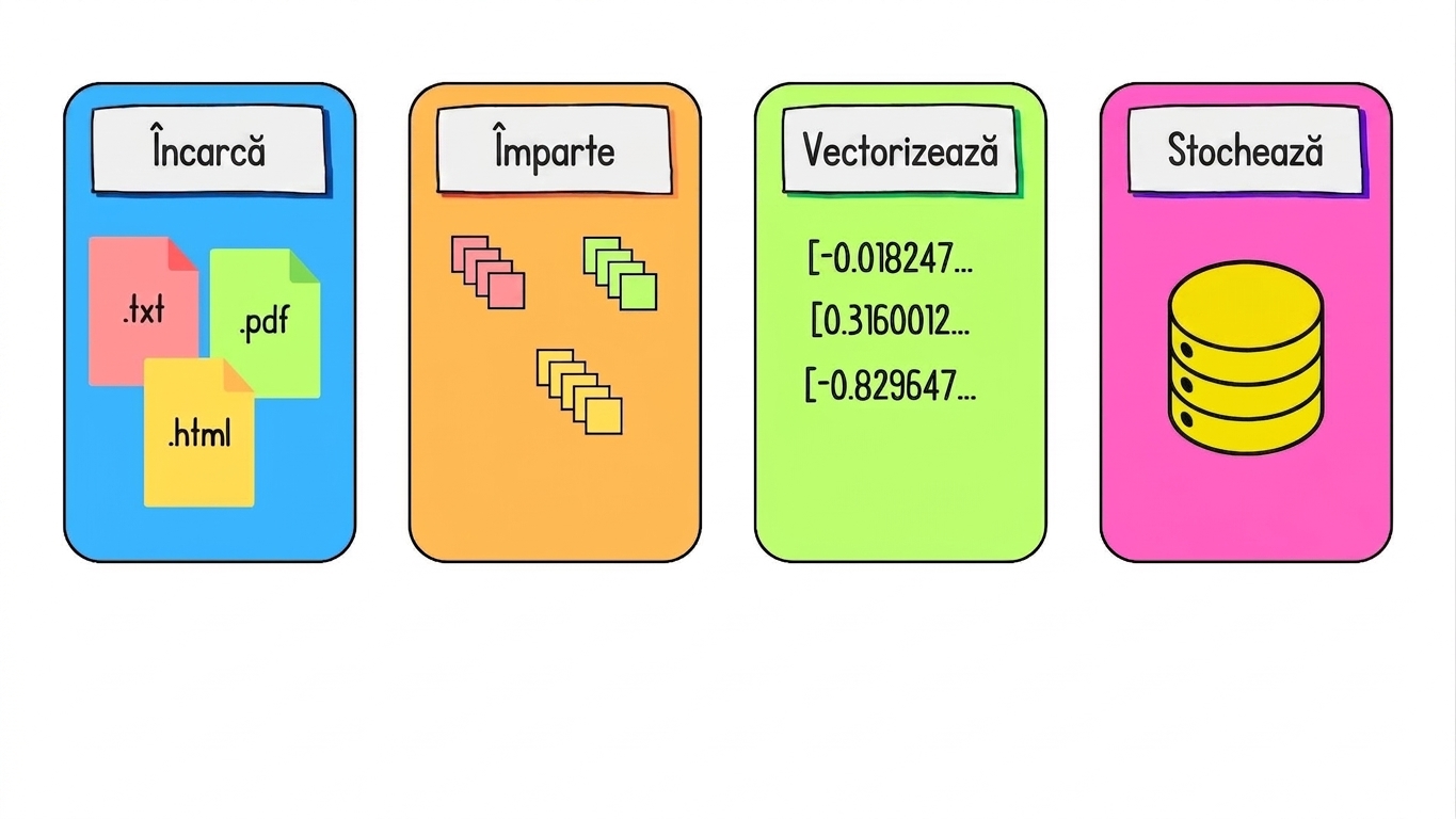 Fragmentele de document sunt stocate.
