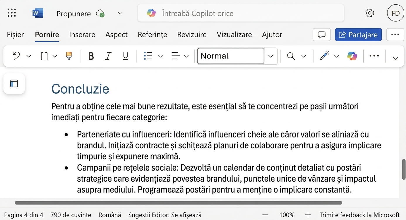 Paragraful rescris cu concluzia revizuită.