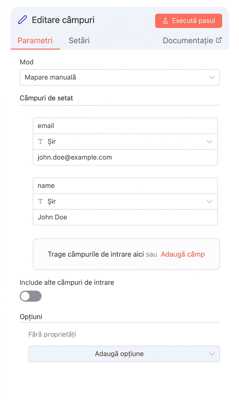 Nodul Edit Fields