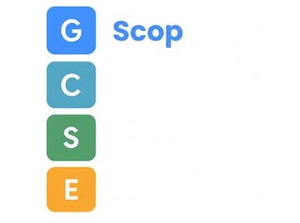 Literele GCSE cu cuvântul Goal scris complet