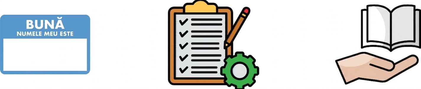 Mână care prezintă o carte deschisă, reprezentând furnizarea de surse de cunoștințe pentru ca agentul să le folosească drept referință
