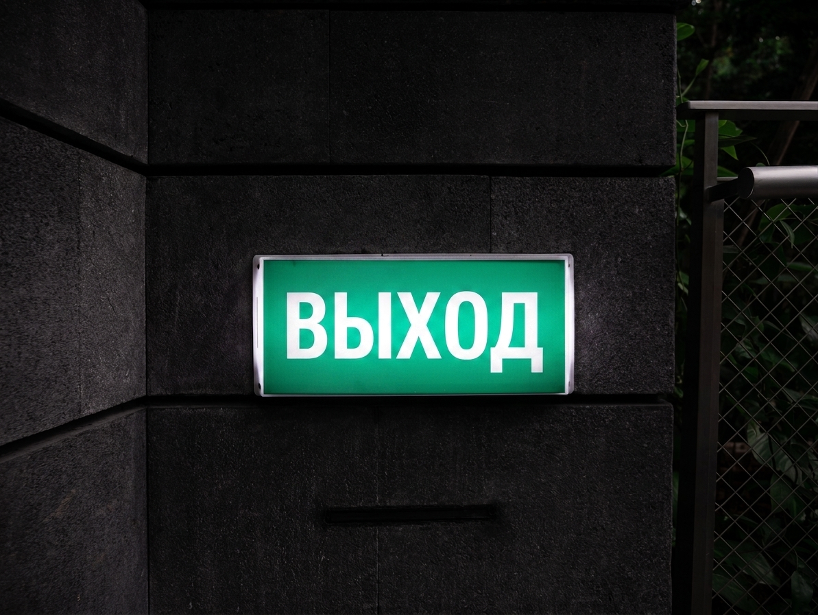 знак выхода