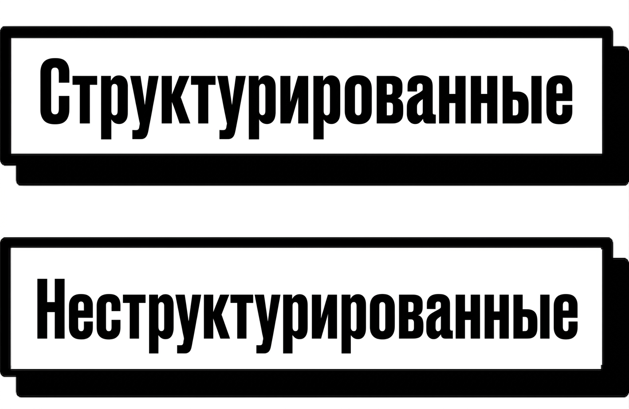 Неструктурированные или структурированные данные