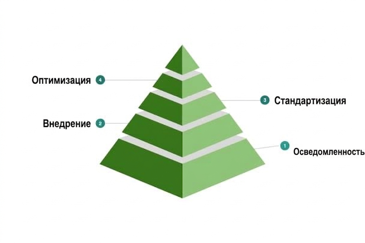 Четвёртый уровень примерной модели зрелости культуры данных.
