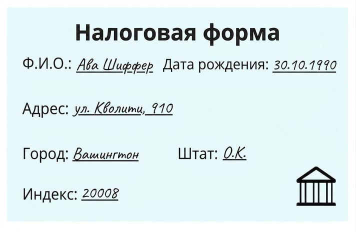 налоговая форма для сверки точности данных