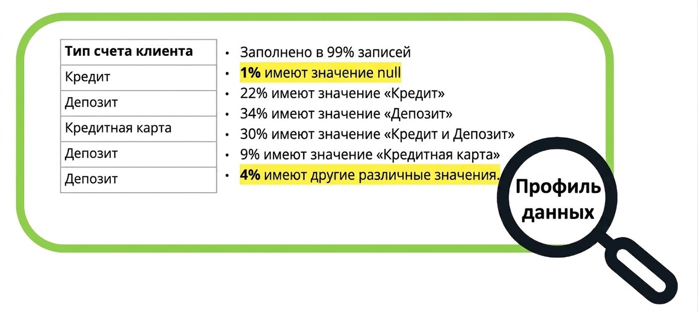 пример профиля данных