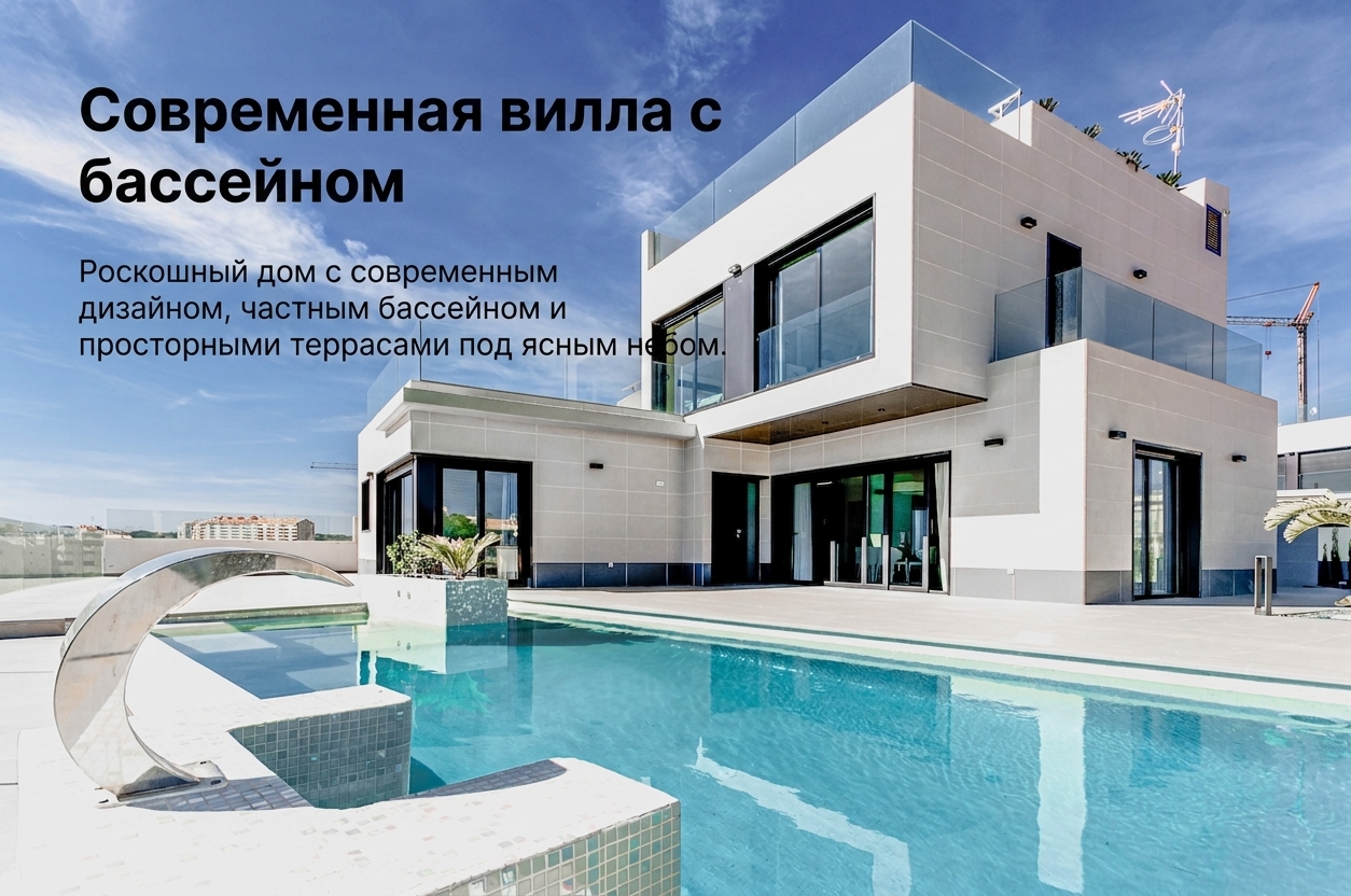Большой дом с бассейном