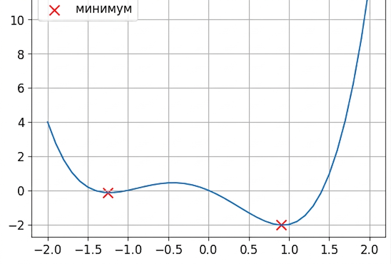 пример невыпуклой функции